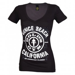 GOLD'S GYM VENICE PLATE DEEP V T-shirts et débardeurs Femmes GOLD'S GYM