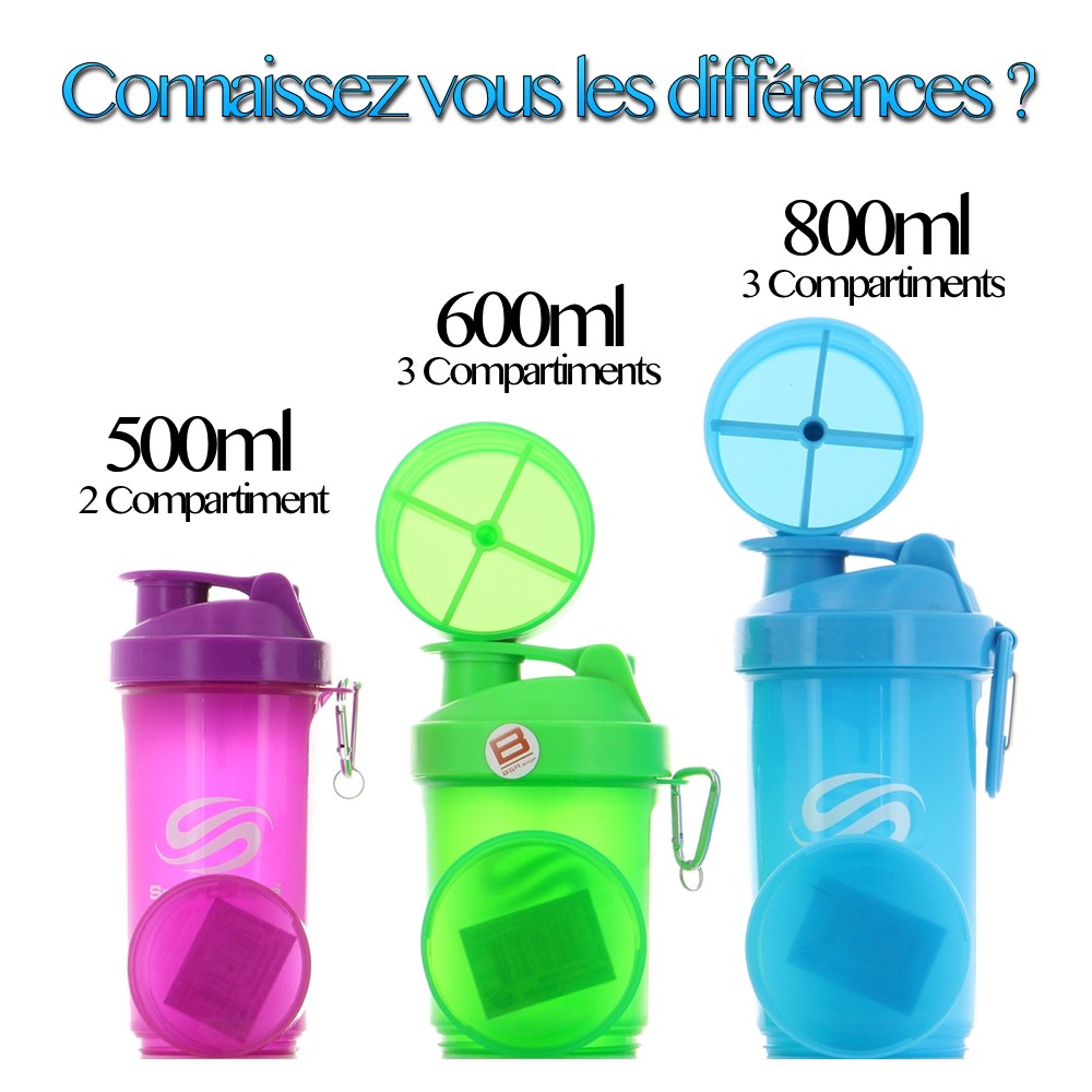 Smart shaker 600ml au prix bas au Maroc