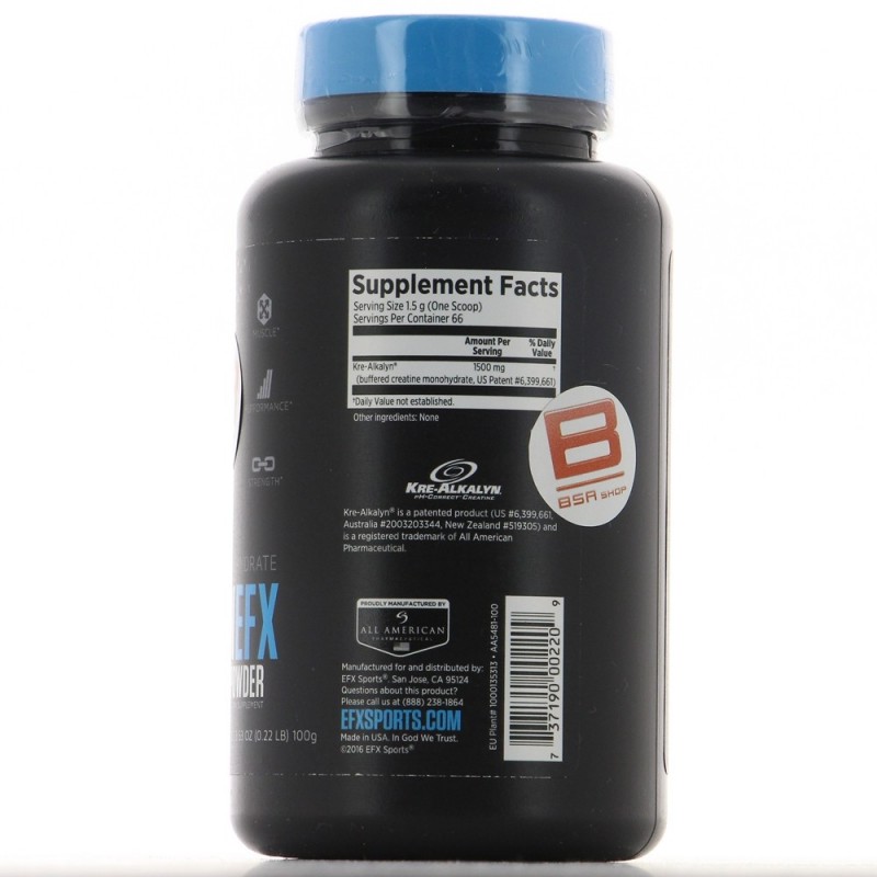 EFX KRE ALKALYN Créatine Kre-Alkalyn EFX