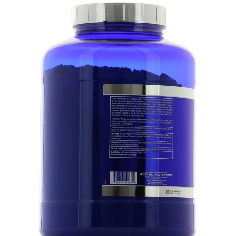 SCITEC 100% WHEY PROTEIN Construction musculaire SCITEC NUTRITION