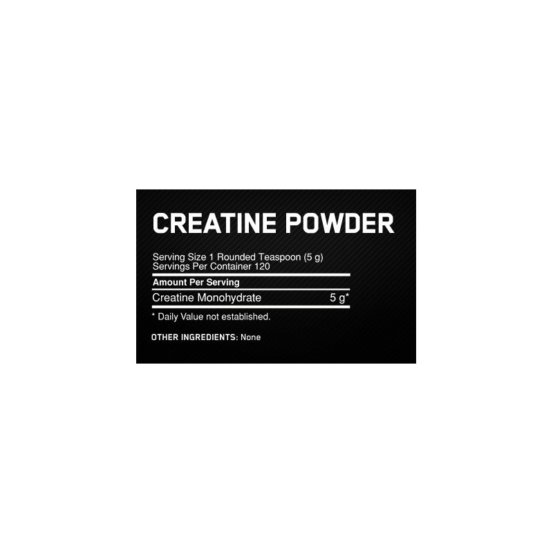 OPTIMUM NUTRITION MICRONIZED CREATINE POWDER 300g Créatine Monohydrate OPTIMUM NUTRITION