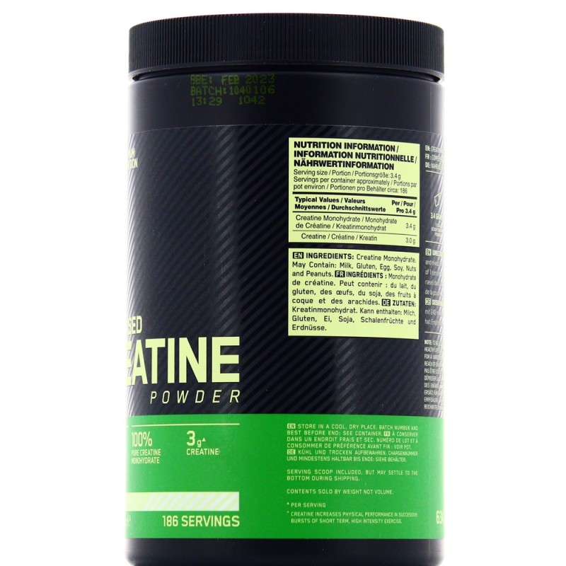 OPTIMUM NUTRITION MICRONIZED CREATINE POWDER